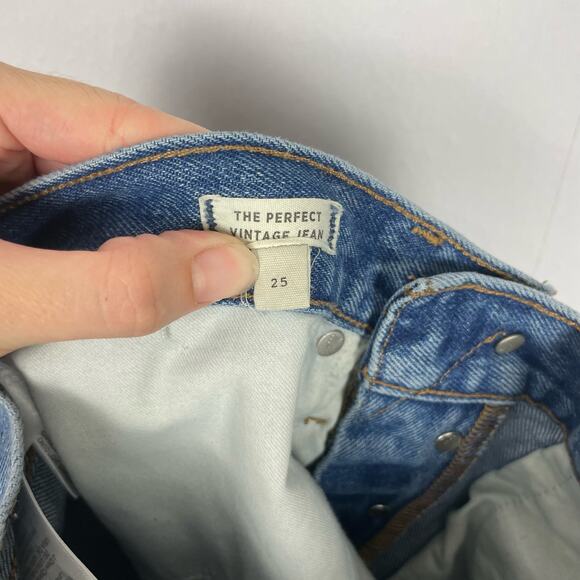 Madewell | The Perfect Vintage Button Fly High Rise Straight Leg Jeans *ALTERED* - Picture 8 of 9